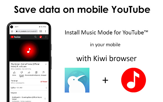 Music Mode for Youtube™ chrome谷歌浏览器插件_扩展第2张截图