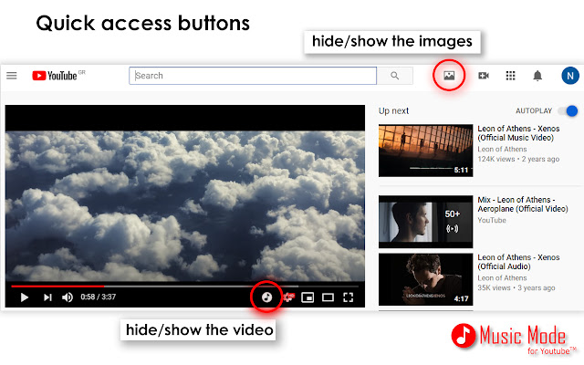 Music Mode for Youtube™ chrome谷歌浏览器插件_扩展第4张截图