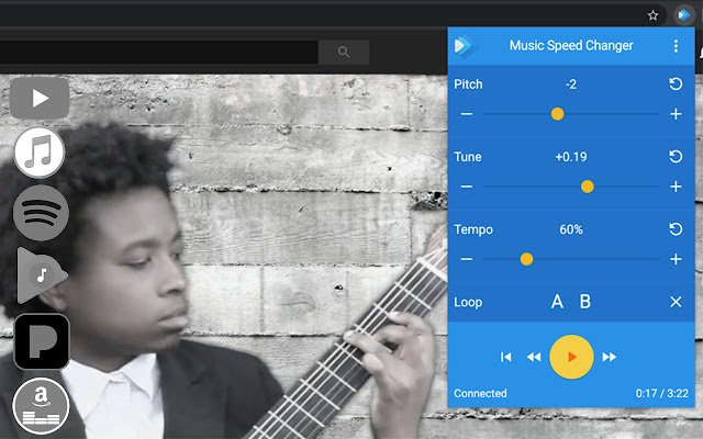 Music Speed Changer chrome谷歌浏览器插件_扩展第1张截图