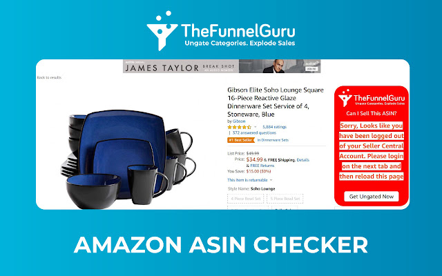 The Funnel Guru Amazon ASIN Checker chrome谷歌浏览器插件_扩展第2张截图