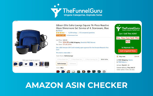 The Funnel Guru Amazon ASIN Checker chrome谷歌浏览器插件_扩展第3张截图