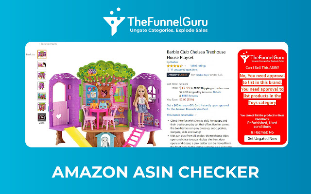 The Funnel Guru Amazon ASIN Checker chrome谷歌浏览器插件_扩展第5张截图