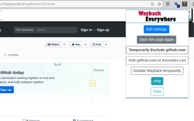 Wayback Everywhere chrome谷歌浏览器插件_扩展第1张截图