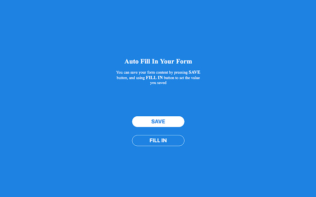 Form Auto Fill In chrome谷歌浏览器插件_扩展第1张截图