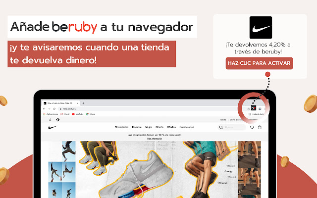 Cashback beruby España chrome谷歌浏览器插件_扩展第6张截图