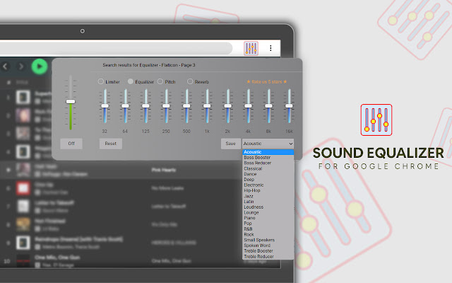 Sound Equalizer chrome谷歌浏览器插件_扩展第1张截图