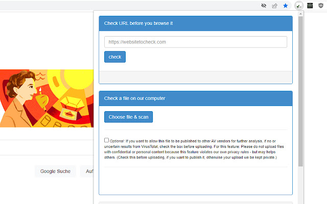 ipty.de/av - Virus/Malware Link/File Checker chrome谷歌浏览器插件_扩展第1张截图