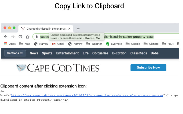 Copy link to the clipboard chrome谷歌浏览器插件_扩展第1张截图