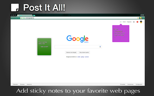 Post It All : Sticky notes chrome谷歌浏览器插件_扩展第1张截图