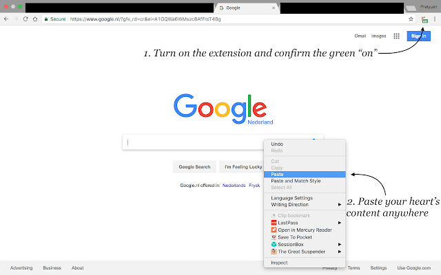 Force Paster chrome谷歌浏览器插件_扩展第1张截图