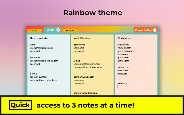 Sticky Notes 3.1 - Super Quick & Personal chrome谷歌浏览器插件_扩展第5张截图