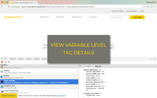 ObservePoint TagDebugger chrome谷歌浏览器插件_扩展第3张截图