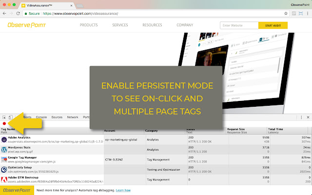 ObservePoint TagDebugger chrome谷歌浏览器插件_扩展第5张截图