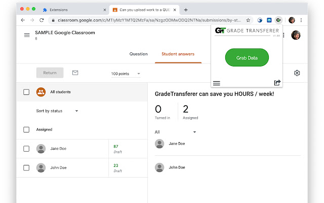 Grade Transferer chrome谷歌浏览器插件_扩展第2张截图