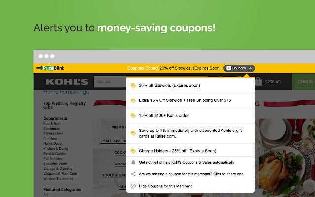 PriceBlink Coupons and Price Comparison chrome谷歌浏览器插件_扩展第2张截图