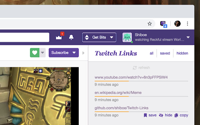 Twitch Links chrome谷歌浏览器插件_扩展第1张截图