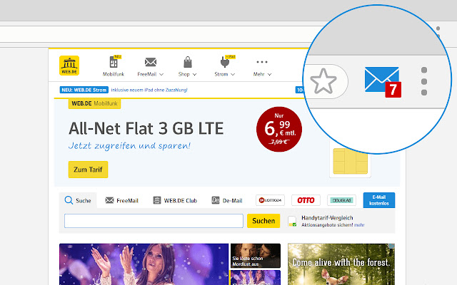 WEB.DE MailCheck chrome谷歌浏览器插件_扩展第1张截图