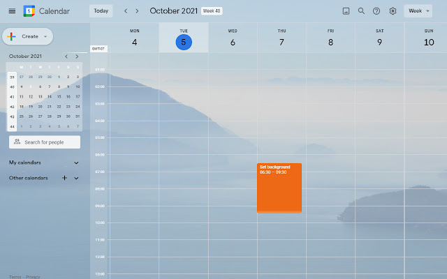 Custom Calendar Background chrome谷歌浏览器插件_扩展第2张截图