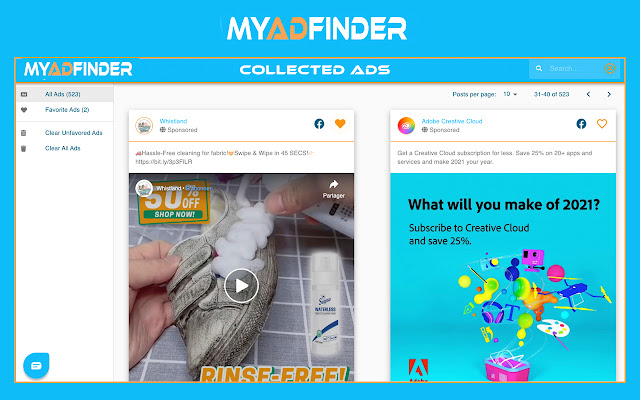 MY AD FINDER chrome谷歌浏览器插件_扩展第3张截图