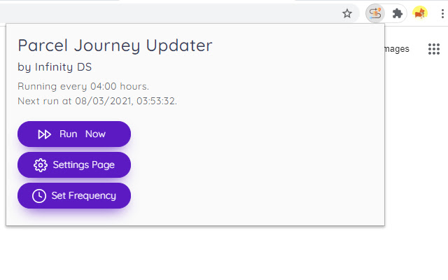 Parcel Journey Updater chrome谷歌浏览器插件_扩展第1张截图