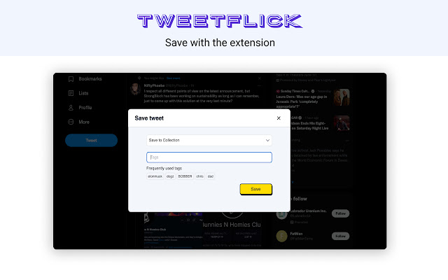 tweetflick chrome谷歌浏览器插件_扩展第4张截图