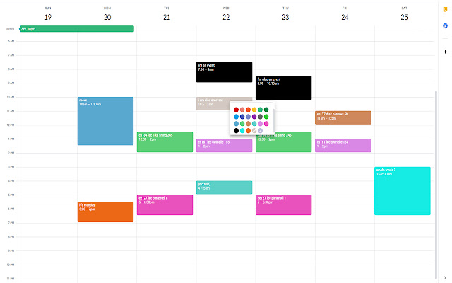 More Colors for Calendar! chrome谷歌浏览器插件_扩展第1张截图