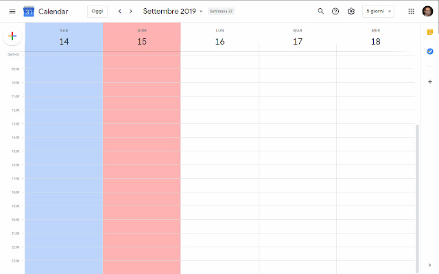Google Calendar Weekend Highlighter chrome谷歌浏览器插件_扩展第5张截图