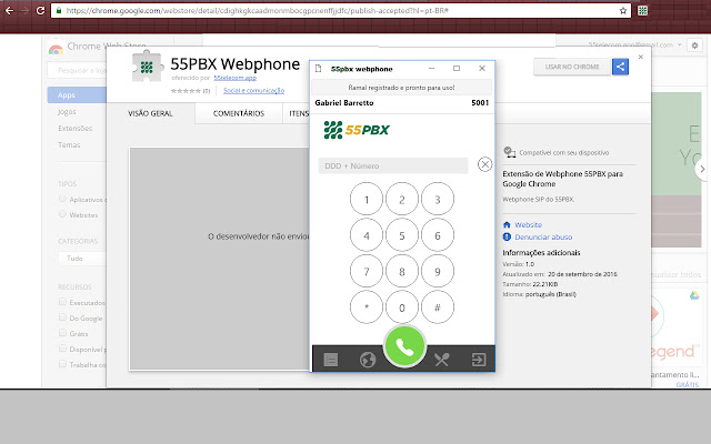 55PBX Web Softphone Grátis para PABX Virtual chrome谷歌浏览器插件_扩展第1张截图