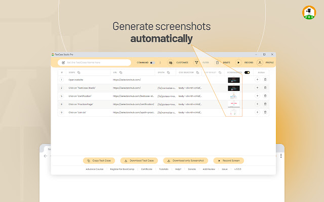 TestCase Studio Pro chrome谷歌浏览器插件_扩展第2张截图