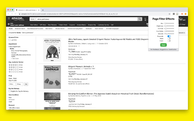Page Filter Effects chrome谷歌浏览器插件_扩展第2张截图