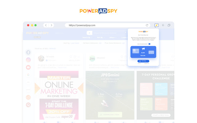 PowerAdSpy - Ad Intelligence chrome谷歌浏览器插件_扩展第3张截图