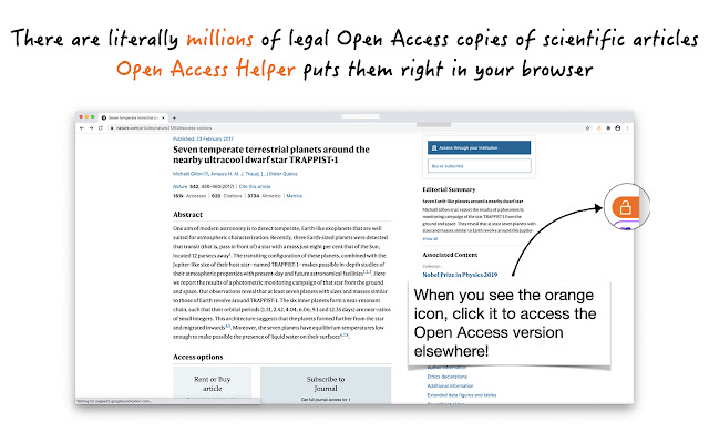 Open Access Helper chrome谷歌浏览器插件_扩展第1张截图