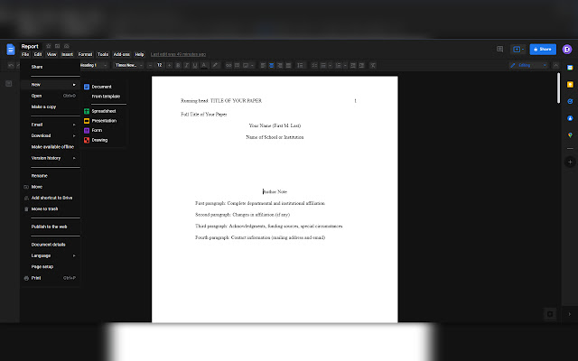 Google Docs Dark Mode chrome谷歌浏览器插件_扩展第1张截图