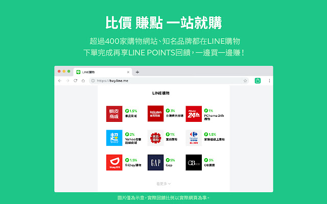 LINE購物賺點小幫手 chrome谷歌浏览器插件_扩展第1张截图