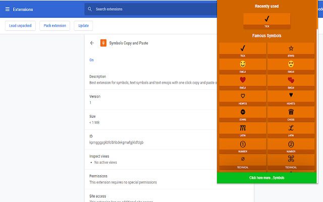 Symbols Copy and Paste chrome谷歌浏览器插件_扩展第4张截图