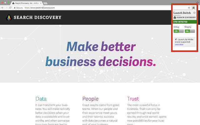 Launch and DTM Switch chrome谷歌浏览器插件_扩展第1张截图