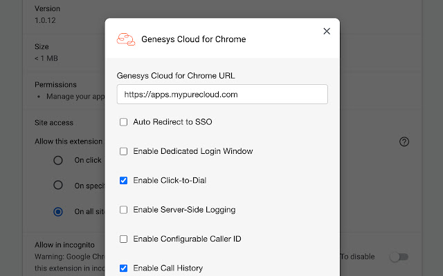 Genesys Cloud for Chrome chrome谷歌浏览器插件_扩展第2张截图