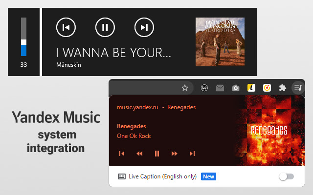 Yandex.Music Extension chrome谷歌浏览器插件_扩展第1张截图