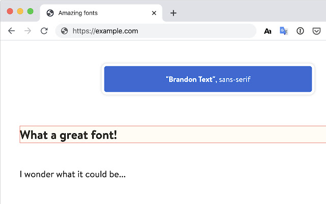Detect Font chrome谷歌浏览器插件_扩展第1张截图