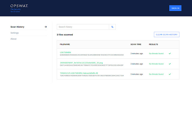 OPSWAT File Security for Chrome chrome谷歌浏览器插件_扩展第3张截图