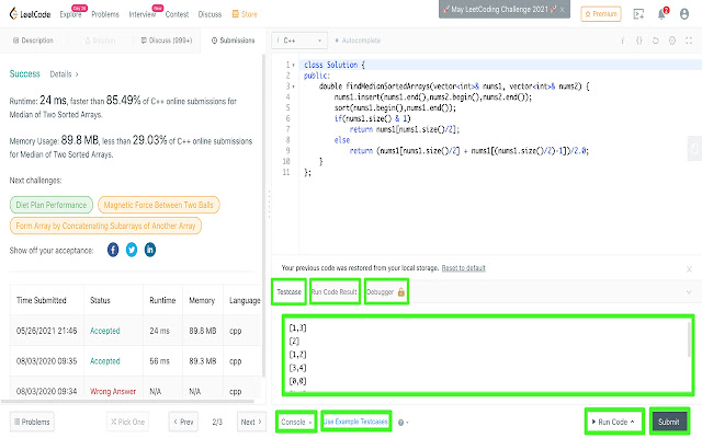 Leetcode Shortcuts chrome谷歌浏览器插件_扩展第3张截图