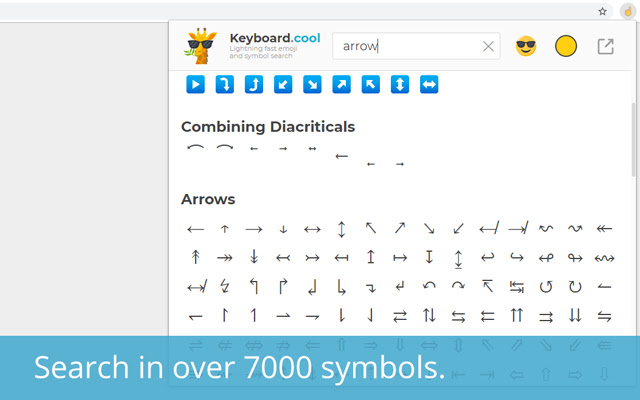Keyboard.cool - emoji & symbol keyboard chrome谷歌浏览器插件_扩展第2张截图