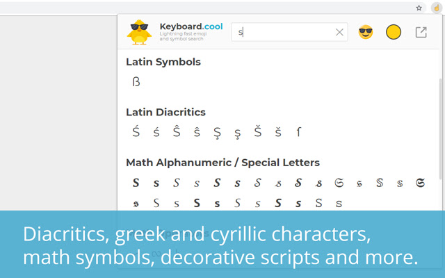 Keyboard.cool - emoji & symbol keyboard chrome谷歌浏览器插件_扩展第4张截图