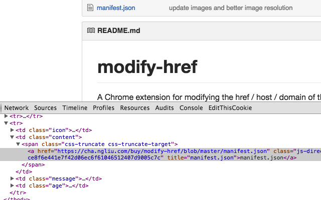 Modify href chrome谷歌浏览器插件_扩展第3张截图