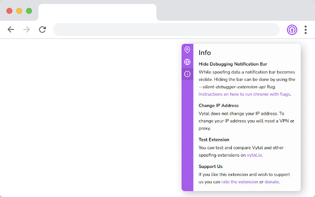 Vytal - Spoof Timezone, Geolocation & Locale chrome谷歌浏览器插件_扩展第3张截图