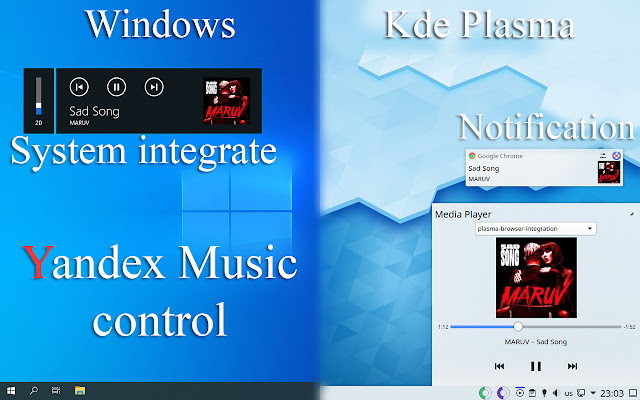 Yandex Music control chrome谷歌浏览器插件_扩展第2张截图