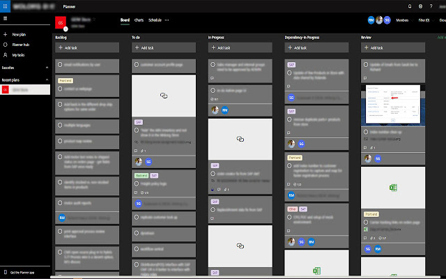 Dark Theme for Planner Web App chrome谷歌浏览器插件_扩展第1张截图