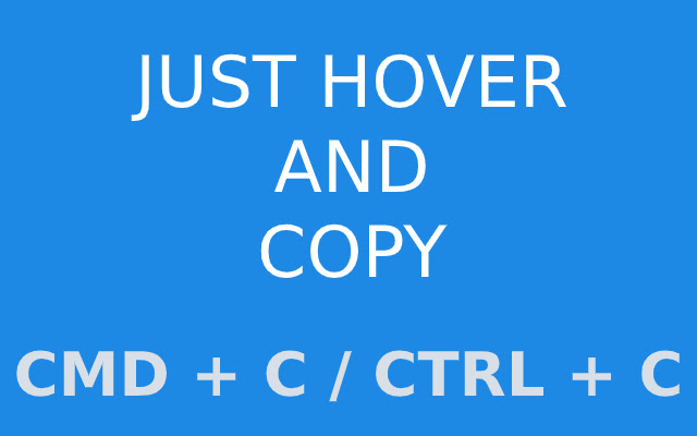 Hover and Copy chrome谷歌浏览器插件_扩展第1张截图