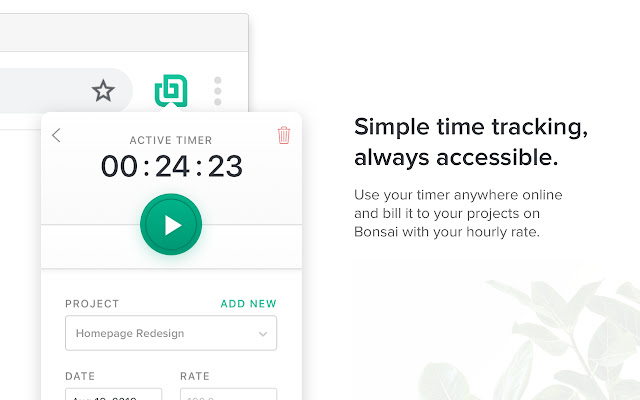 Bonsai Time Tracker chrome谷歌浏览器插件_扩展第1张截图