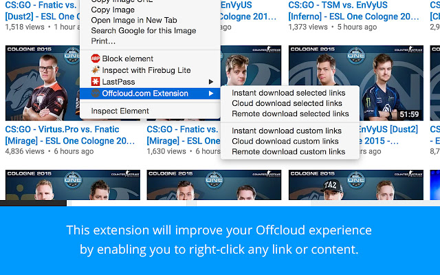 Offcloud.com Extension chrome谷歌浏览器插件_扩展第1张截图